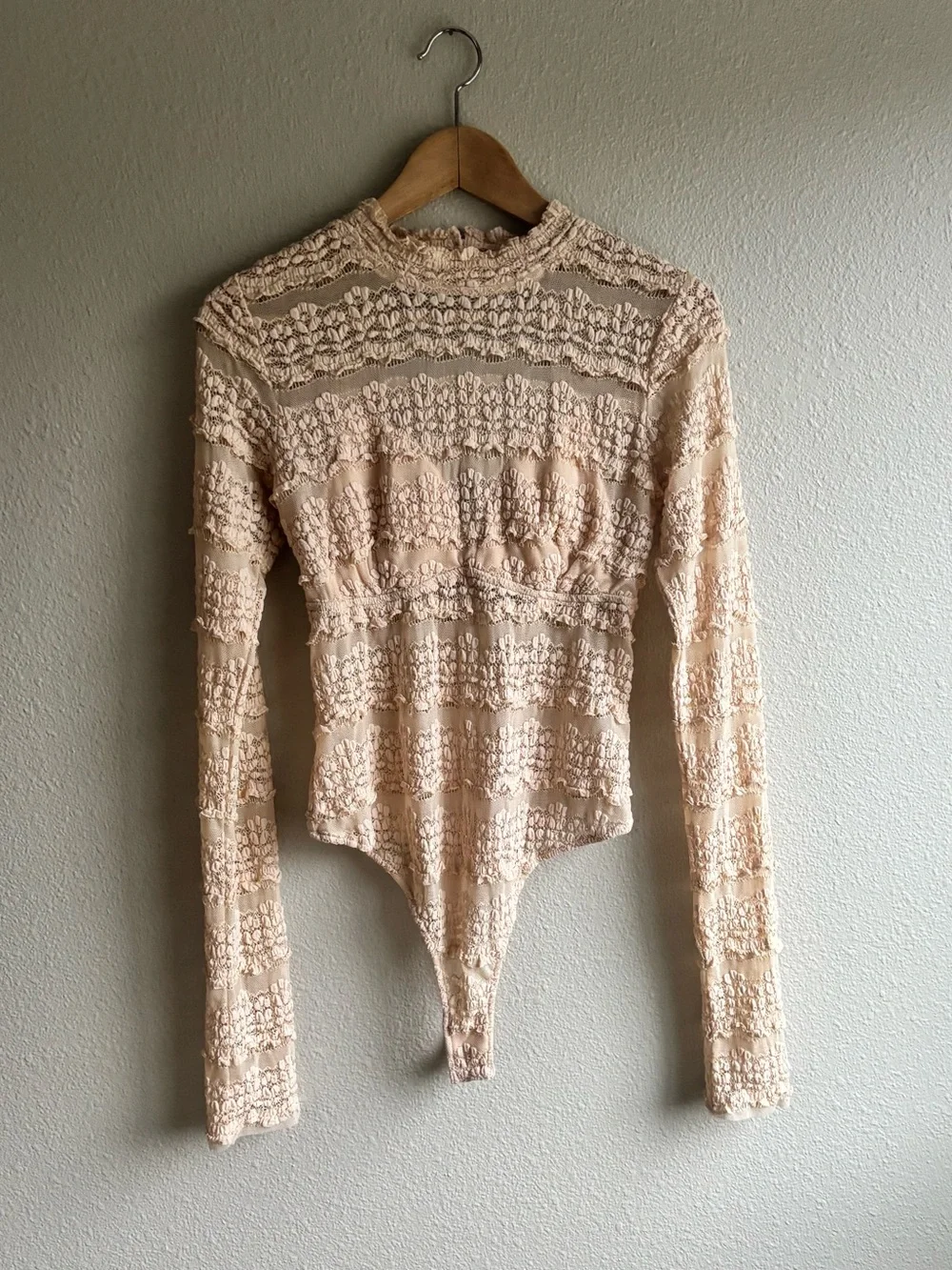 Lace Mock Neck Bodysuit